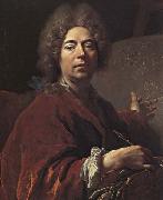 Nicolas de Largilliere Self-Portrait Painting an Annunciation Germany oil painting artist